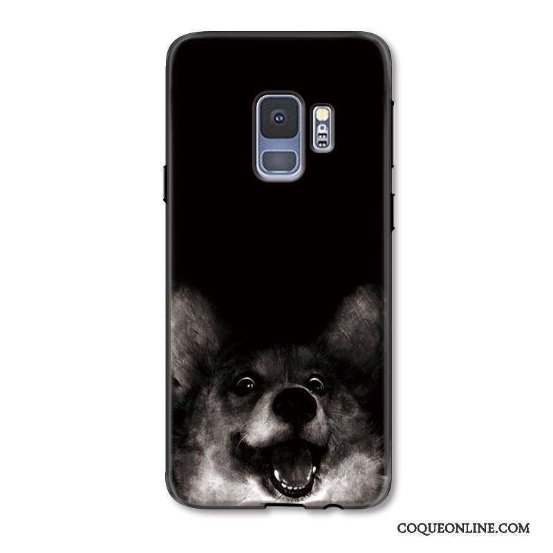 Samsung Galaxy S9+ Drôle Étui Étoile Courte Noir Créatif Coque De Téléphone
