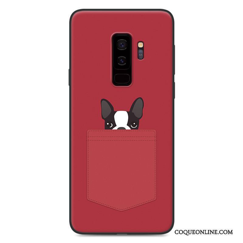 Samsung Galaxy S9 Délavé En Daim Gris Étui Protection Coque De Téléphone Dessin Animé Fluide Doux