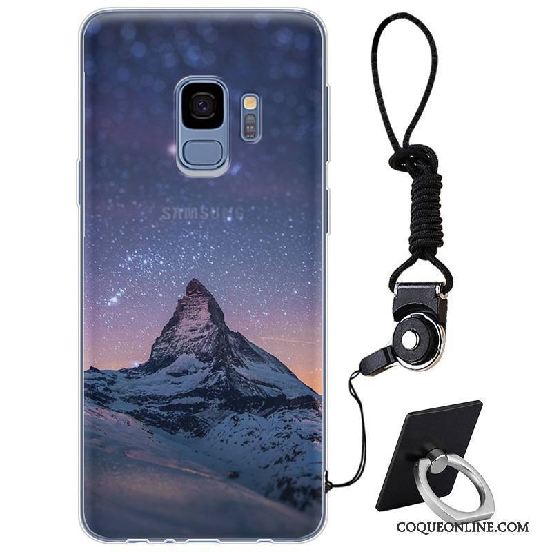 Samsung Galaxy S9 Fluide Doux Personnalité Simple Protection Silicone Étui Coque De Téléphone