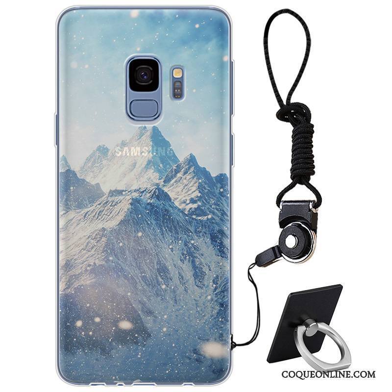 Samsung Galaxy S9 Fluide Doux Personnalité Simple Protection Silicone Étui Coque De Téléphone