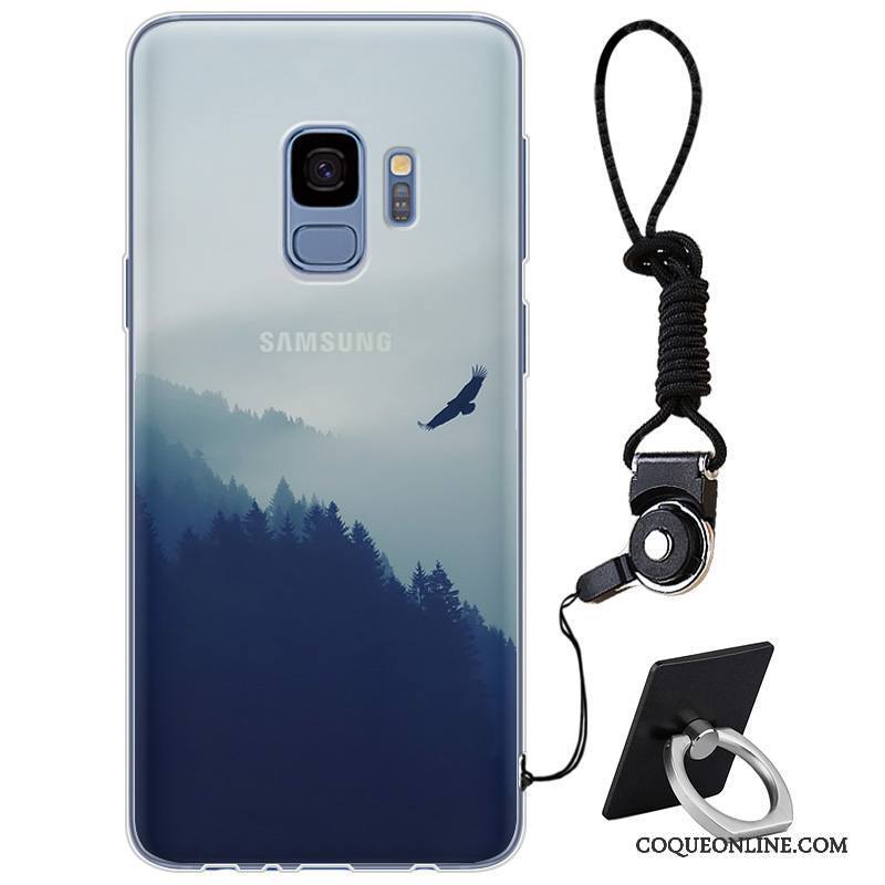 Samsung Galaxy S9 Fluide Doux Personnalité Simple Protection Silicone Étui Coque De Téléphone