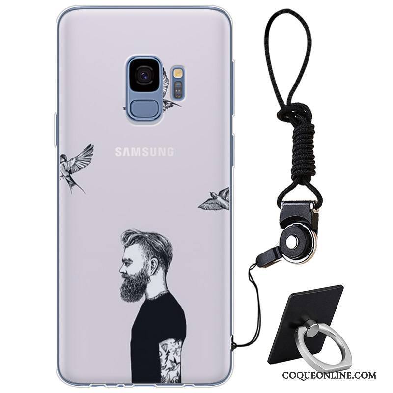 Samsung Galaxy S9 Fluide Doux Personnalité Simple Protection Silicone Étui Coque De Téléphone