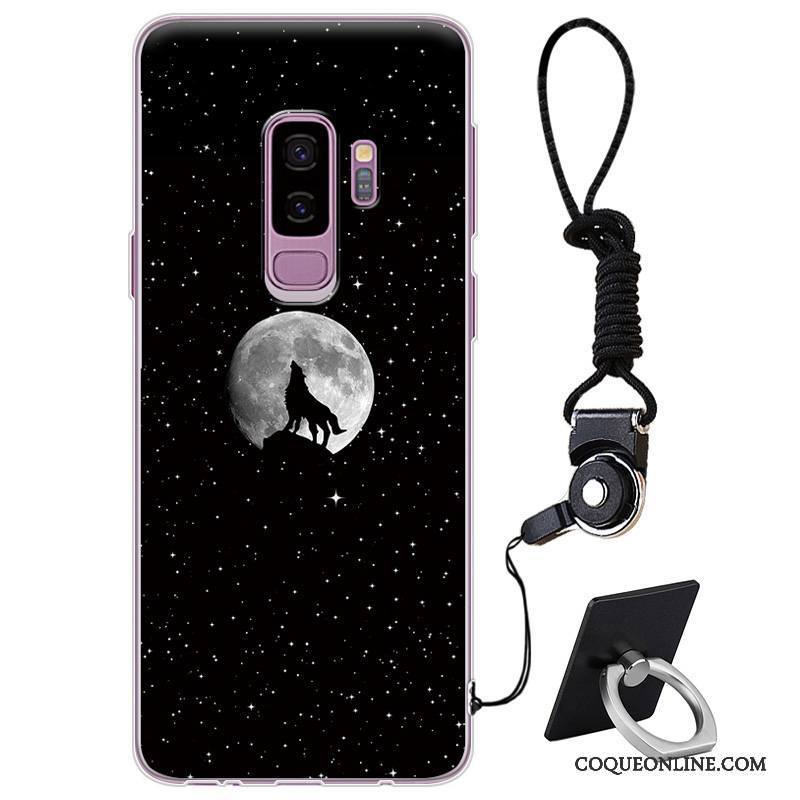 Samsung Galaxy S9+ Fluide Doux Étui Incassable Silicone Coque De Téléphone Étoile Protection