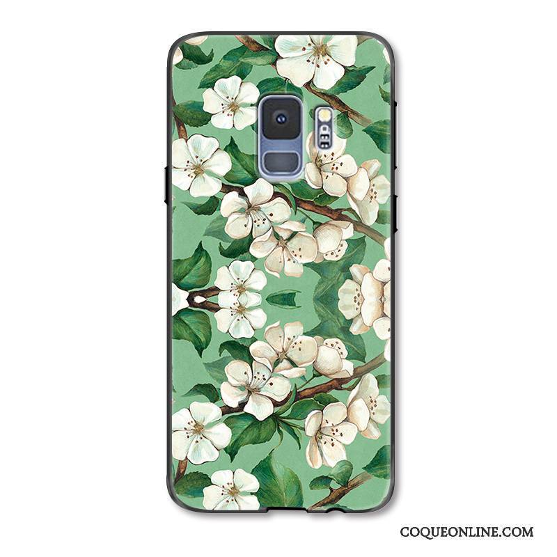 Samsung Galaxy S9 Frais Protection Étoile Silicone Vert Petit Coque De Téléphone