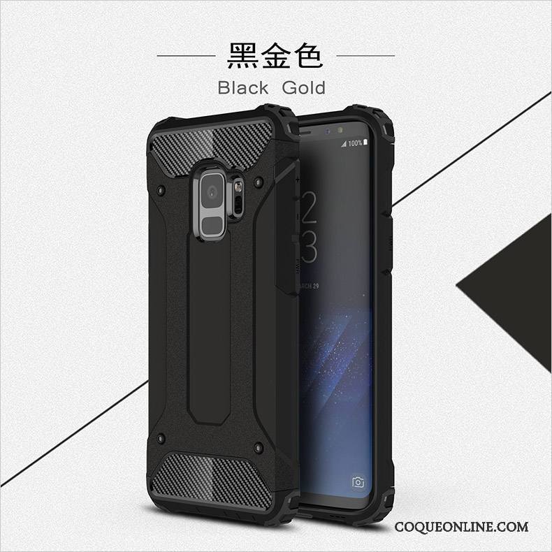 Samsung Galaxy S9 Incassable Tout Compris Bleu Silicone Coque Étoile Étui