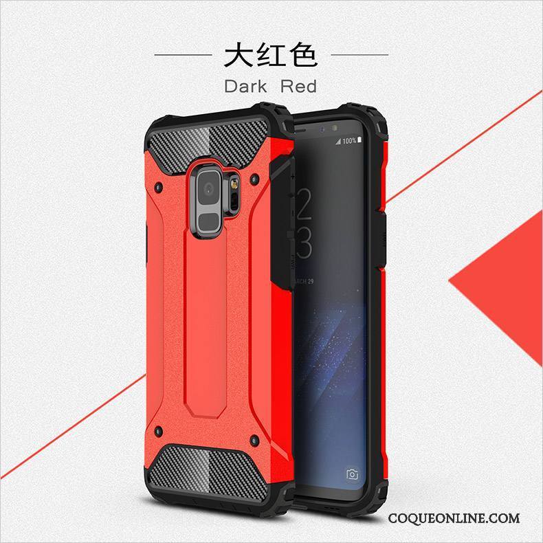 Samsung Galaxy S9 Incassable Tout Compris Bleu Silicone Coque Étoile Étui