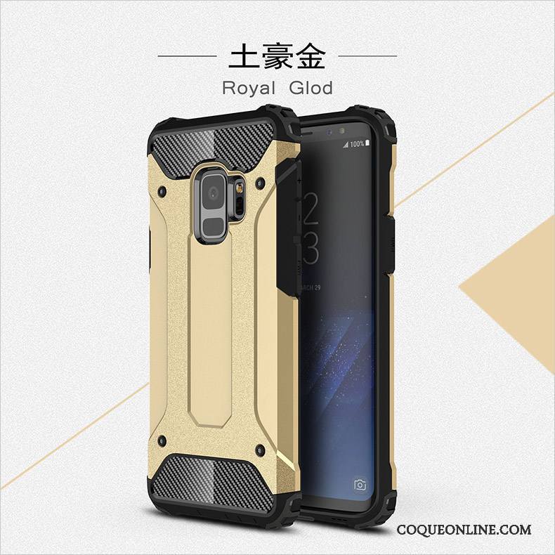 Samsung Galaxy S9 Incassable Tout Compris Bleu Silicone Coque Étoile Étui