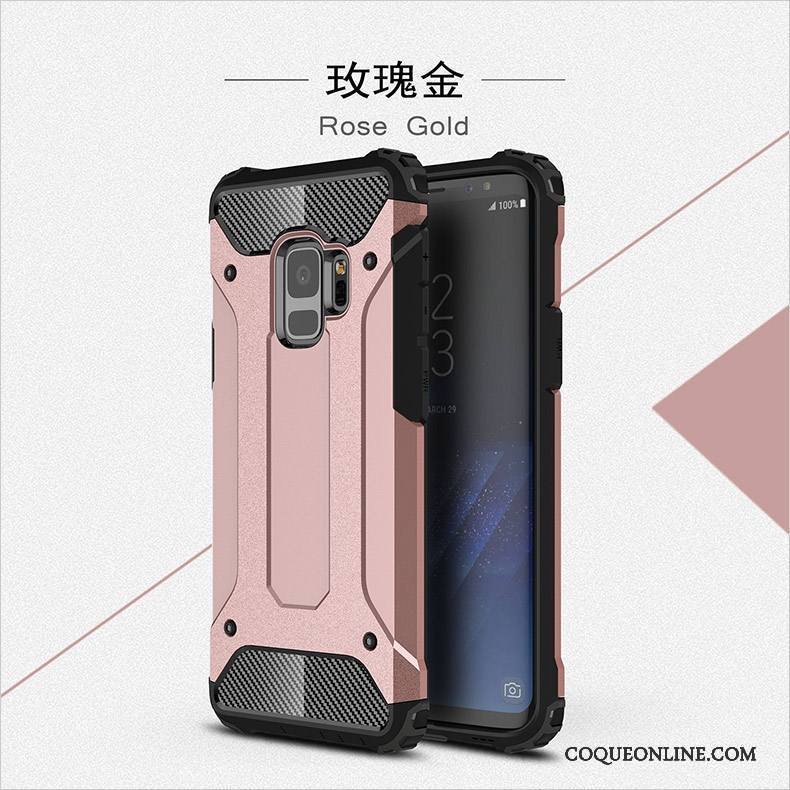 Samsung Galaxy S9 Incassable Tout Compris Bleu Silicone Coque Étoile Étui