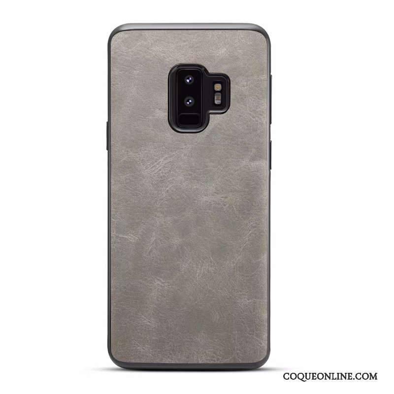 Samsung Galaxy S9 Modèle Fleurie Étui Gris Fluide Doux Coque De Téléphone Difficile Étoile