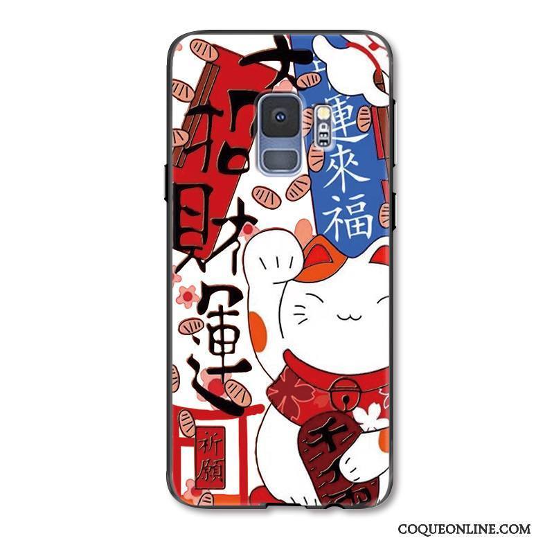 Samsung Galaxy S9+ Peinture De Fête Richesse Coque De Téléphone Protection Étoile Gaufrage