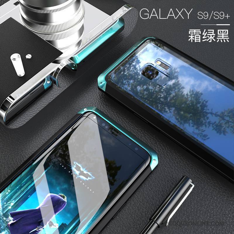 Samsung Galaxy S9+ Personnalité Incassable Tout Compris Métal Coque De Téléphone Marque De Tendance Créatif