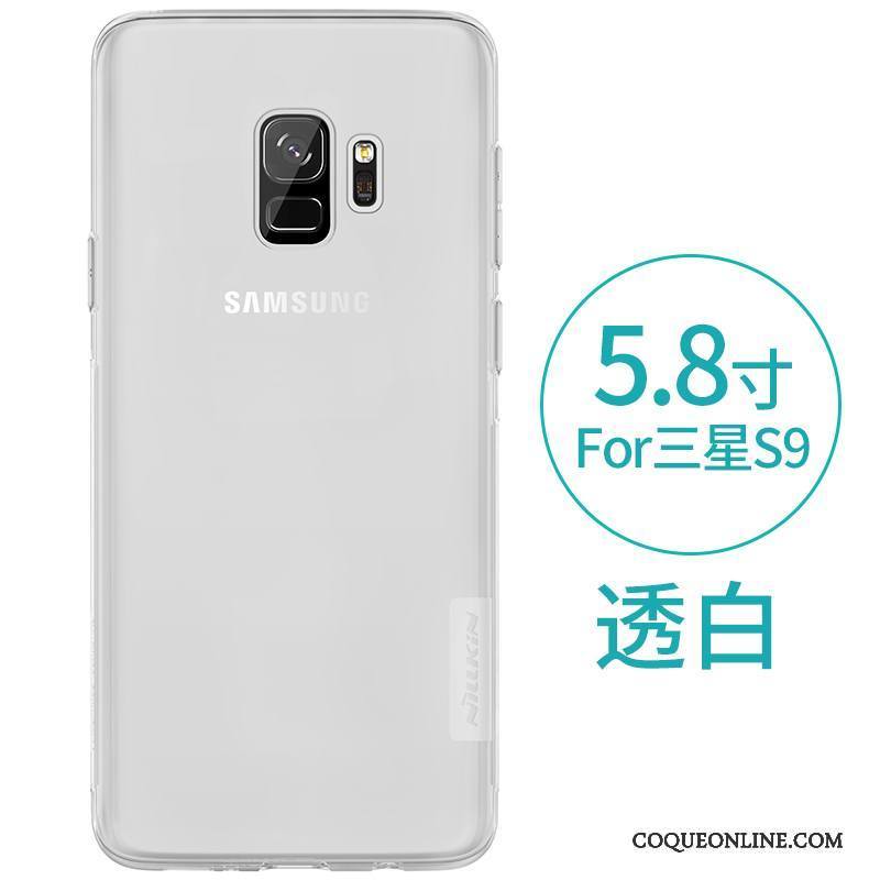 Samsung Galaxy S9 Protection Ballon Coque Gris Incassable Silicone Étui