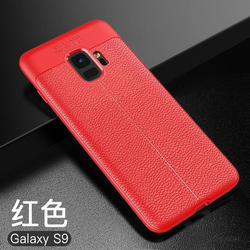 Samsung Galaxy S9 Tout Compris Coque Rouge Incassable Silicone Fluide Doux Protection