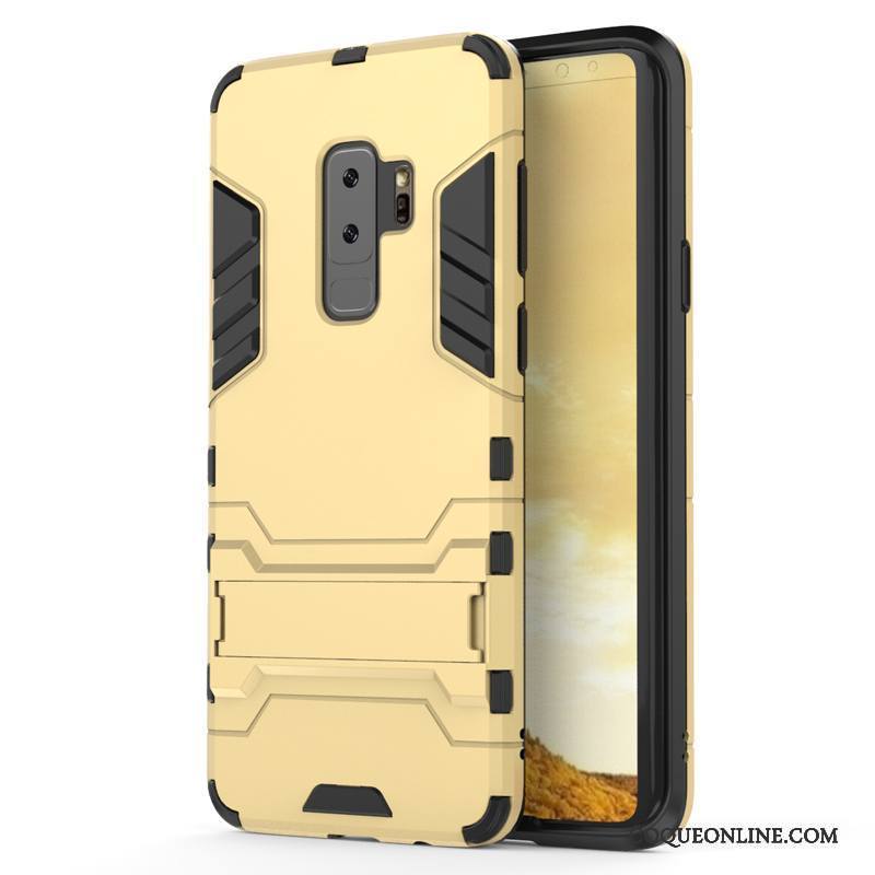 Samsung Galaxy S9+ Tout Compris Support Coque De Téléphone Protection Fluide Doux Étui Bleu