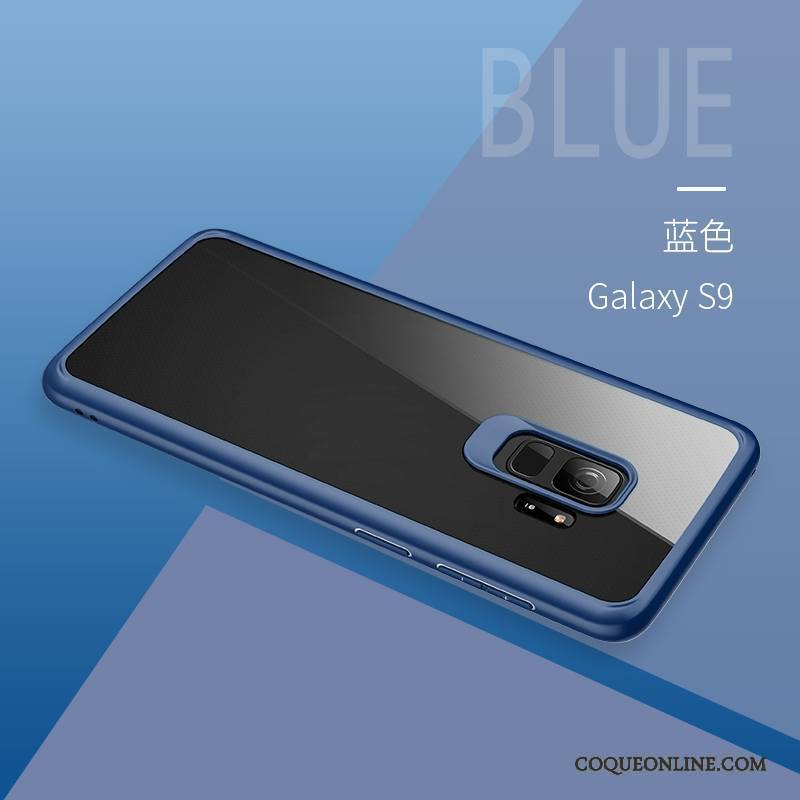 Samsung Galaxy S9 Transparent Personnalité Coque De Téléphone Incassable Tout Compris Noir Silicone