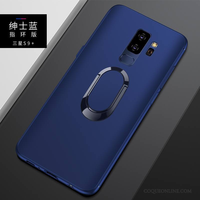 Samsung Galaxy S9+ Très Mince Tendance Protection Coque De Téléphone Tout Compris Délavé En Daim Fluide Doux