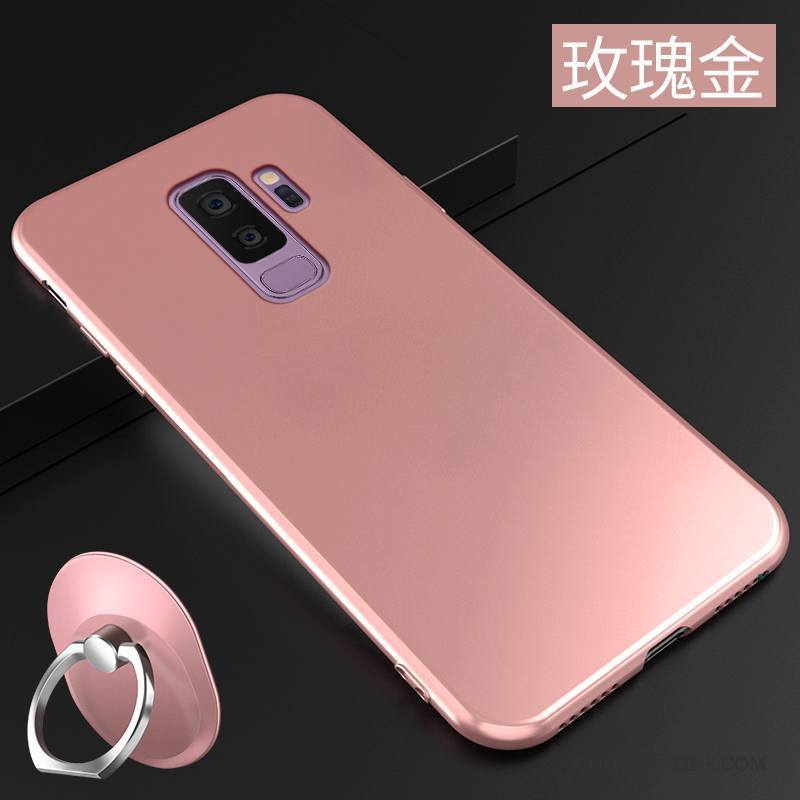 Samsung Galaxy S9+ Vert Foncé Étui Coque Fluide Doux Étoile Délavé En Daim Incassable