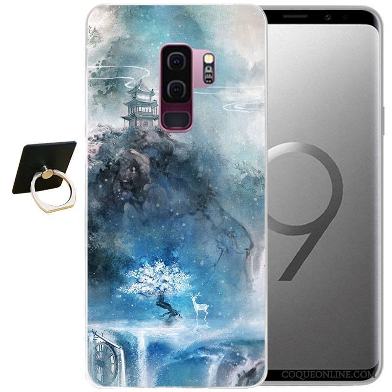 Samsung Galaxy S9 Étoile Bleu Vent Protection Coque De Téléphone Dessin Animé Tout Compris