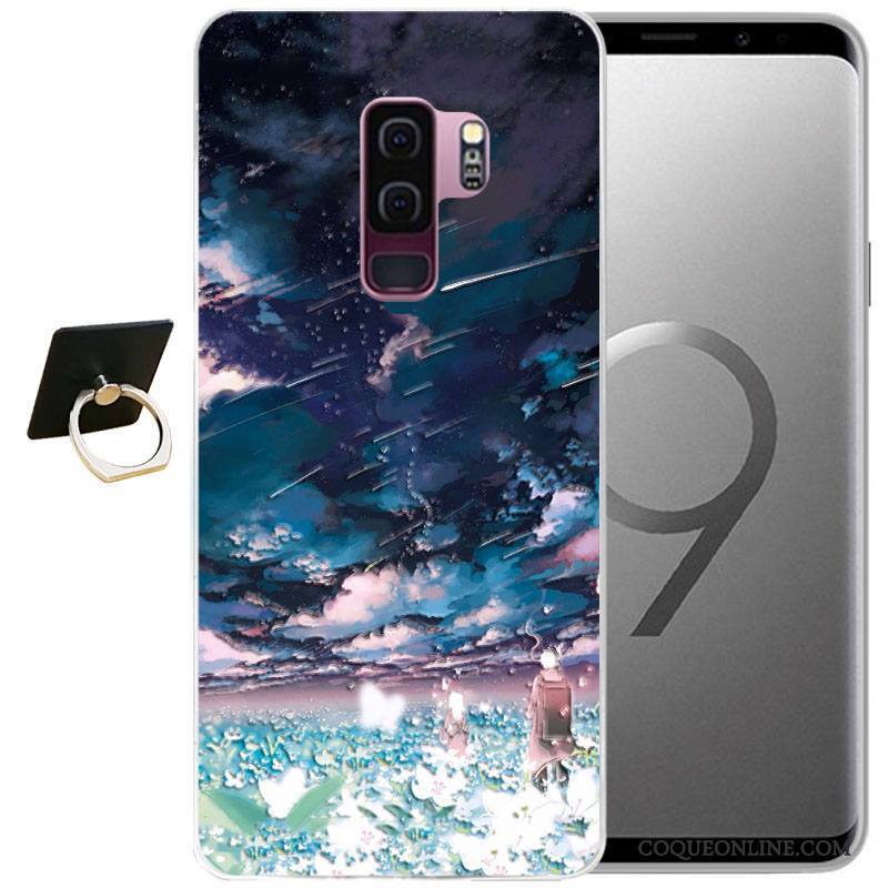 Samsung Galaxy S9 Étoile Bleu Vent Protection Coque De Téléphone Dessin Animé Tout Compris