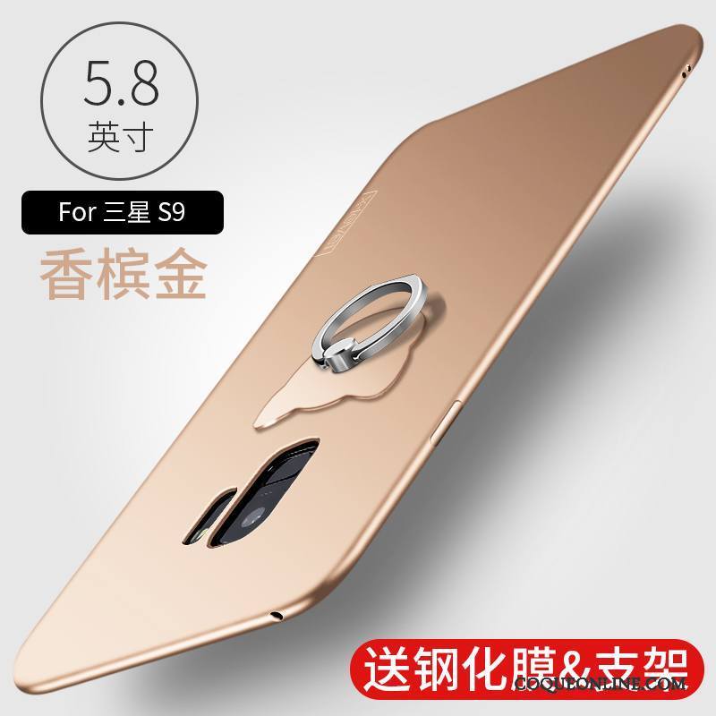 Samsung Galaxy S9 Étoile Fluide Doux Incassable Délavé En Daim Protection Tout Compris Coque