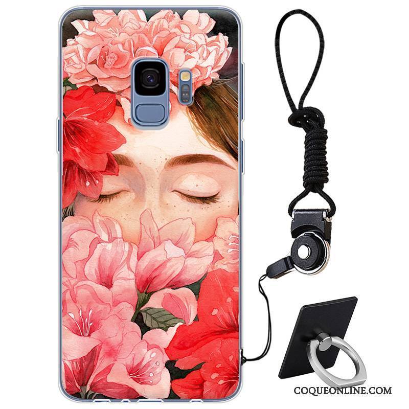 Samsung Galaxy S9 Étoile Tout Compris Protection Coque De Téléphone Élégant Noir Tendance