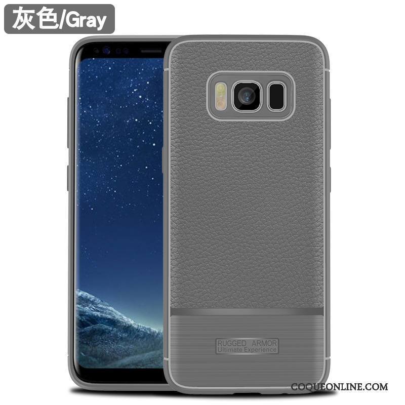 Samsung Galaxy S9+ Étui Coque Fluide Doux Incassable Silicone Étoile Gris