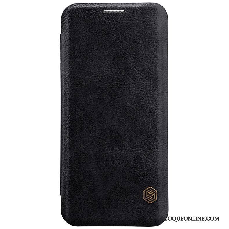 Samsung Galaxy S9+ Étui En Cuir Carte Or Clamshell Rouge Protection Coque De Téléphone