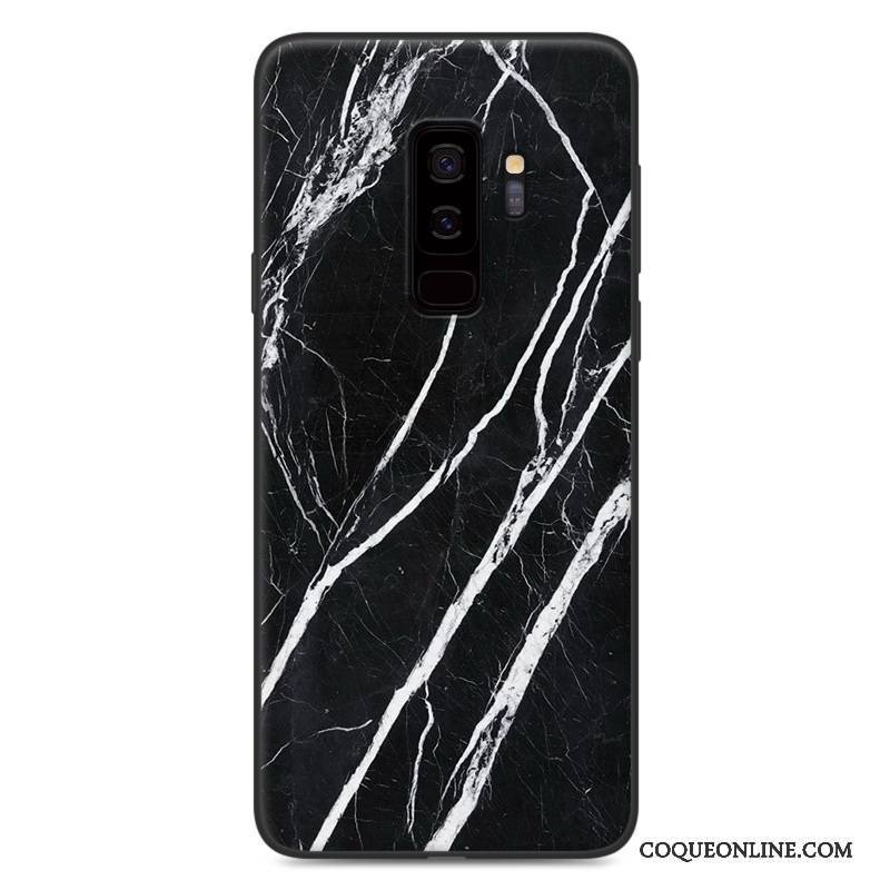 Samsung Galaxy S9 Étui Incassable Bois Coque De Téléphone Peinture Vintage Bleu