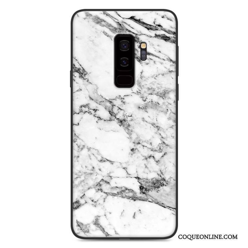 Samsung Galaxy S9 Étui Incassable Bois Coque De Téléphone Peinture Vintage Bleu