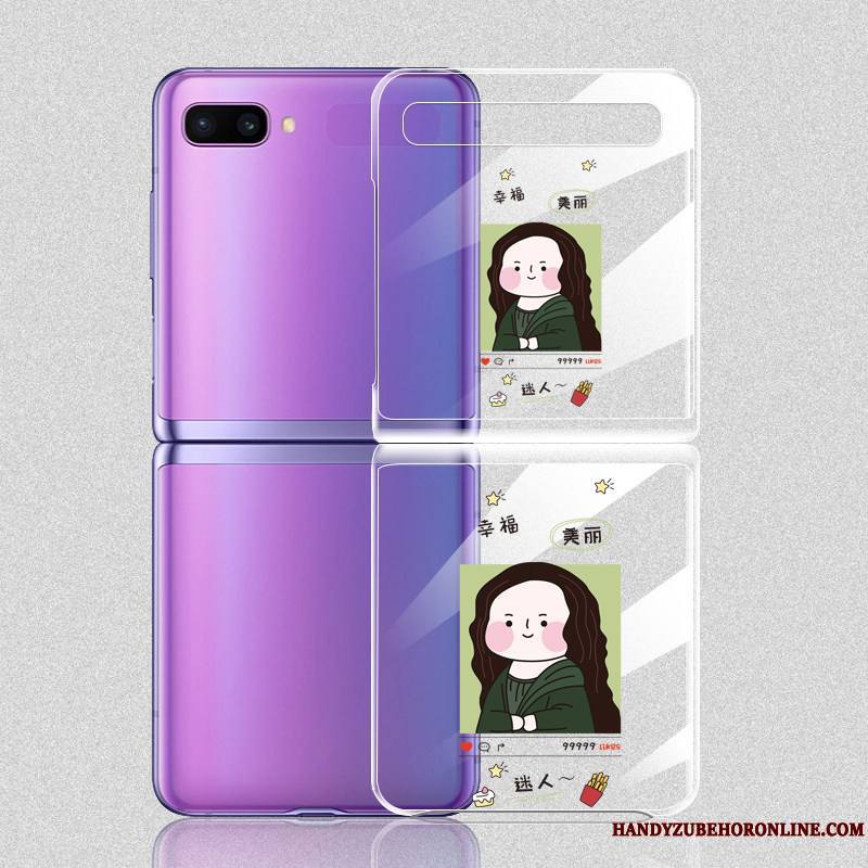 Samsung Z Flip Coque Étoile Protection Créatif Plier Dessin Animé Transparent Étui