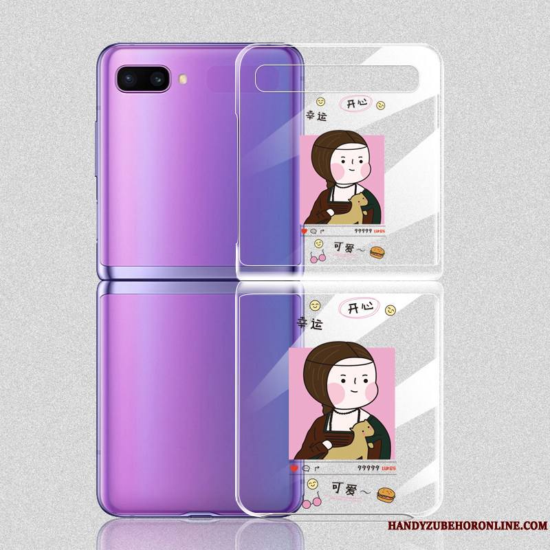 Samsung Z Flip Coque Étoile Protection Créatif Plier Dessin Animé Transparent Étui