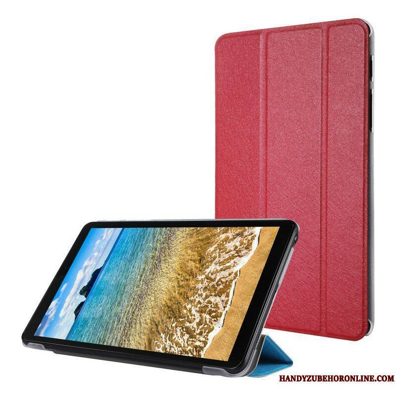 Smart Case Samsung Galaxy Tab A7 Lite Simili Cuir Texture Soie