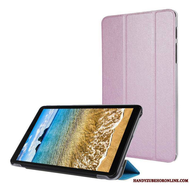 Smart Case Samsung Galaxy Tab A7 Lite Simili Cuir Texture Soie