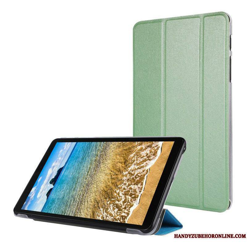 Smart Case Samsung Galaxy Tab A7 Lite Simili Cuir Texture Soie