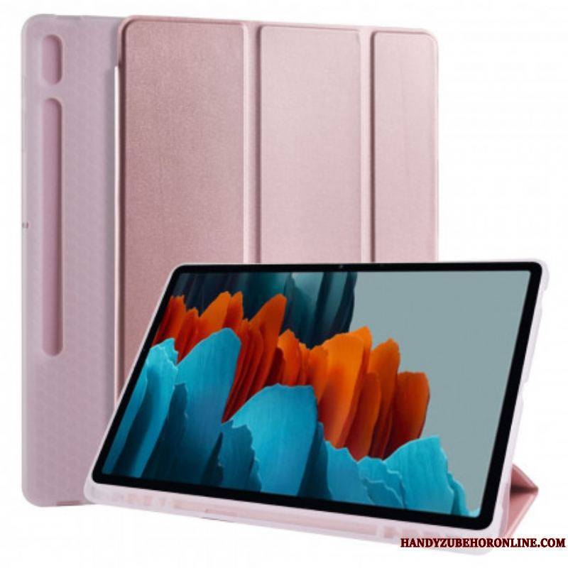 Smart Case Samsung Galaxy Tab S8 Plus / S7 Plus Silicone et Simili Cuir