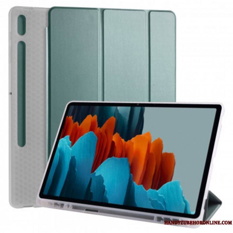 Smart Case Samsung Galaxy Tab S8 Plus / S7 Plus Silicone et Simili Cuir