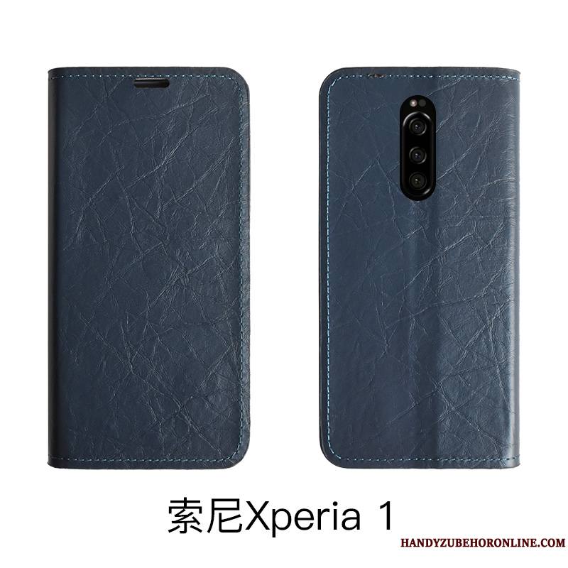 Sony Xperia 1 Coque De Téléphone Carte Tout Compris Rouge Protection Étui Simple