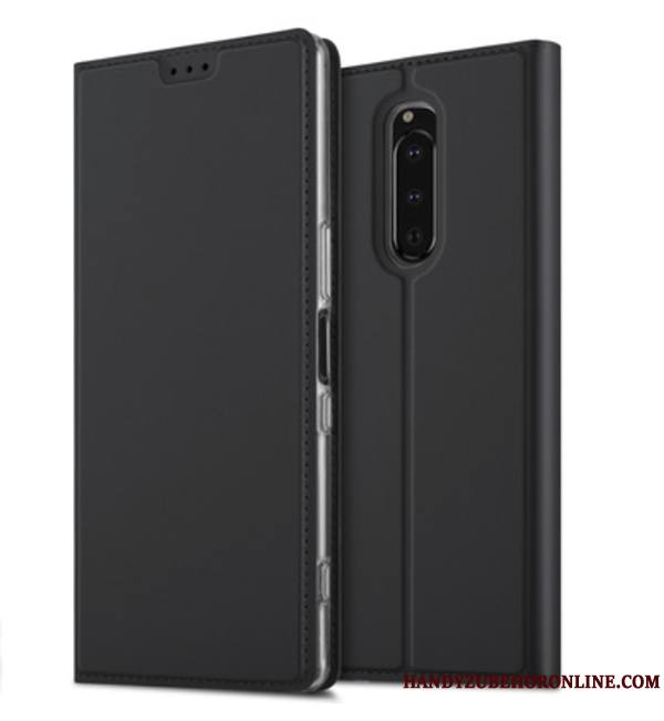 Sony Xperia 1 Coque De Téléphone Magnétisme Housse Carte Étui En Cuir Tout Compris Protection