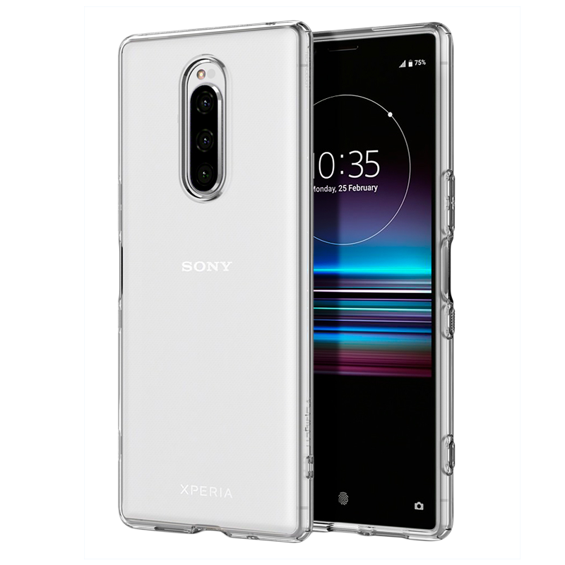 Sony Xperia 1 Coque Silicone Tout Compris Nouveau Incassable Délavé En Daim Fluide Doux Étui