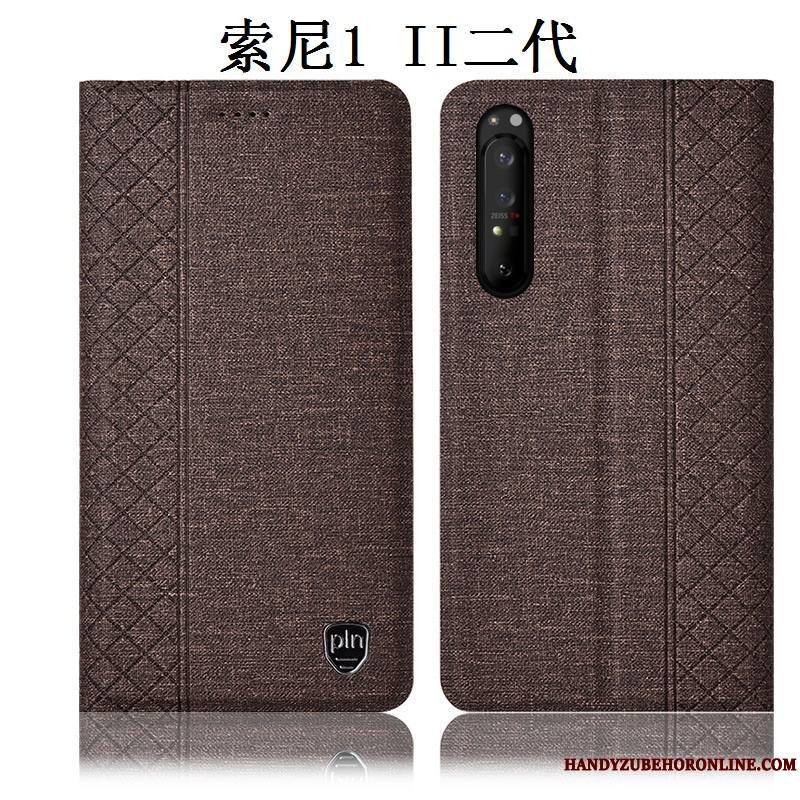 Sony Xperia 1 Ii Protection Étui Housse Incassable Coque De Téléphone Tout Compris Bleu Marin