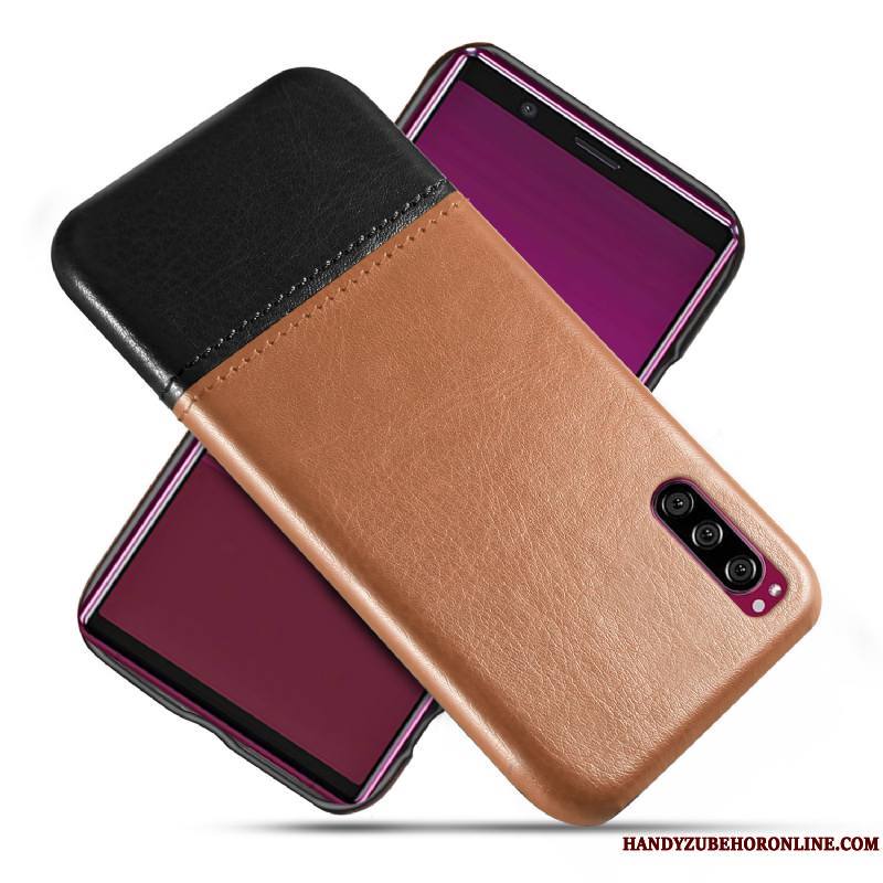 Sony Xperia 1 Ii Qualité Bleu Personnalité Protection Cuir Étui Coque De Téléphone