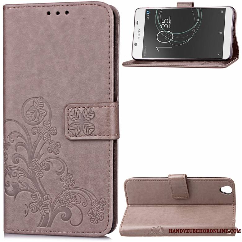 Sony Xperia 1 Incassable Silicone Fluide Doux Protection Étui En Cuir Ornements Suspendus Coque De Téléphone