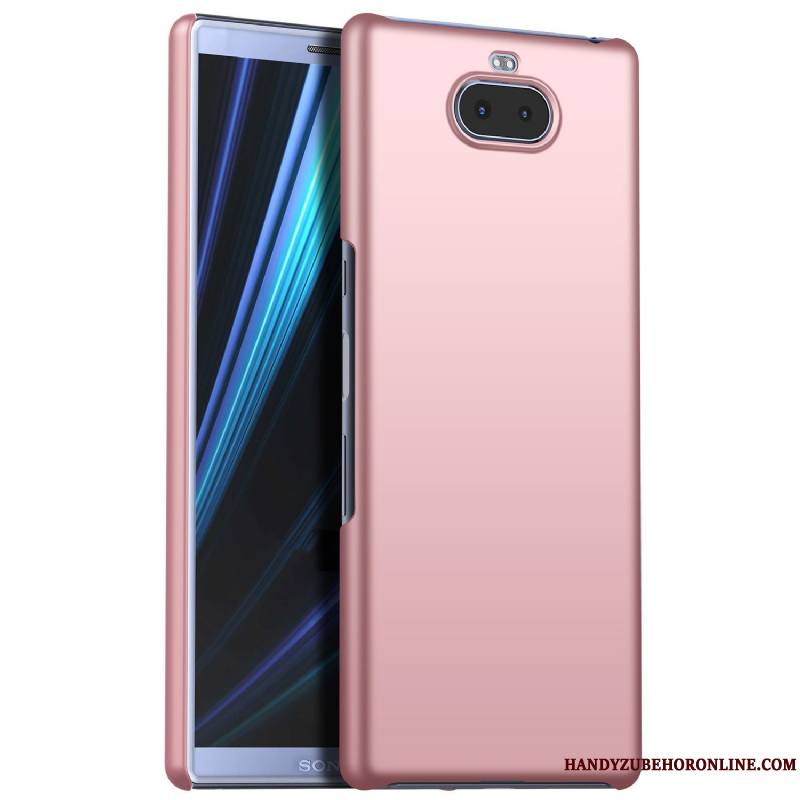 Sony Xperia 10 Couleur Unie Protection Coque De Téléphone Tout Compris Vert Délavé En Daim Étui