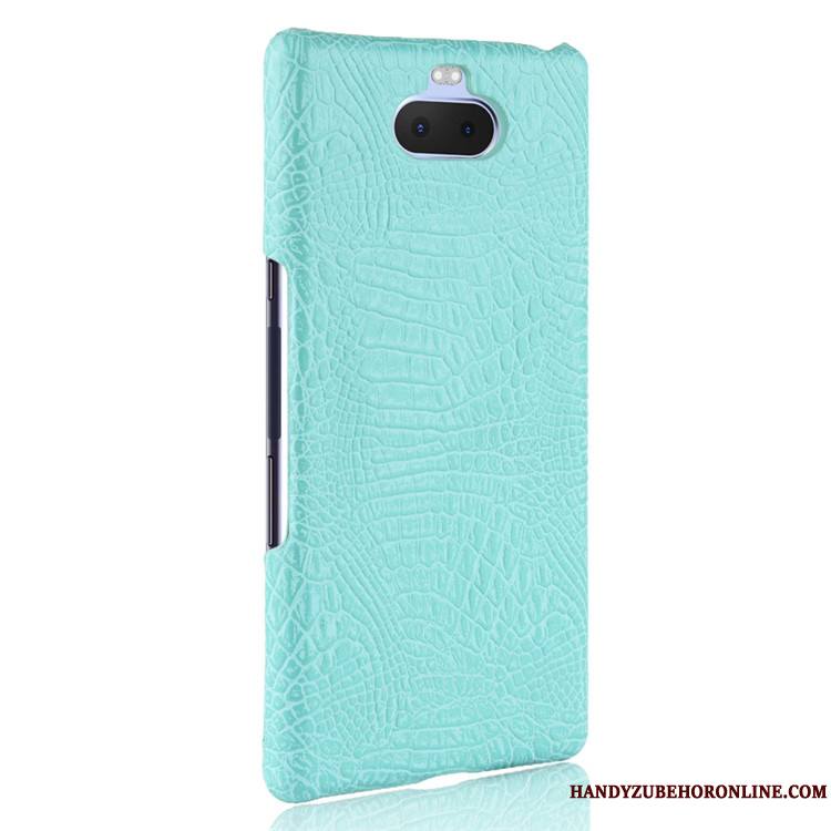 Sony Xperia 10 Crocodile Modèle Protection Coque Cuir Qualité De Téléphone Difficile