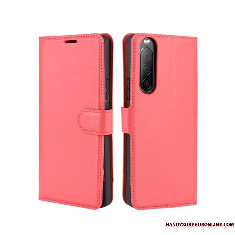 Sony Xperia 10 Ii Coque De Téléphone Étui Téléphone Portable Protection Carte Incassable Étui En Cuir