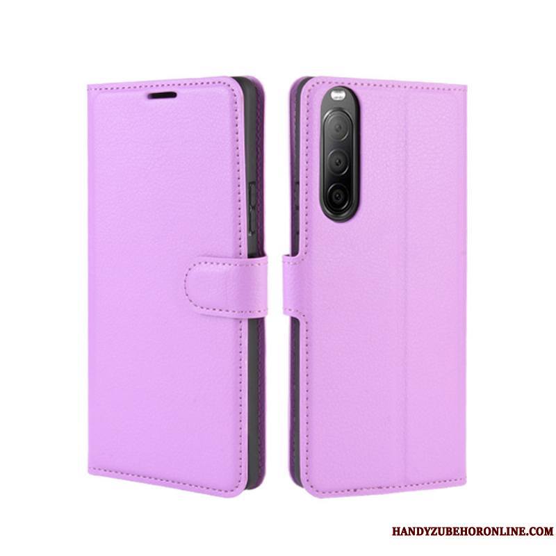 Sony Xperia 10 Ii Coque De Téléphone Étui Téléphone Portable Protection Carte Incassable Étui En Cuir