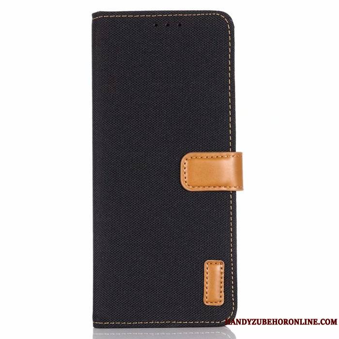 Sony Xperia 10 Ii Coque Étui Téléphone Portable Portefeuille Étui En Cuir Protection Noir Housse