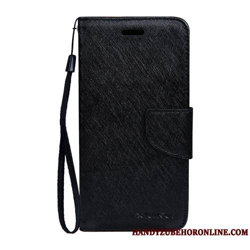 Sony Xperia 10 Ii Étui Soie Mulberry Noir Fluide Doux Housse Coque De Téléphone Étui En Cuir