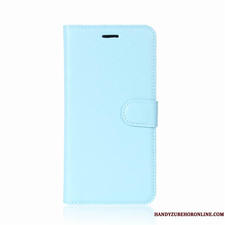 Sony Xperia 10 Plus Coque Portefeuille Housse Bleu Étui En Cuir Simple Fluide Doux Support