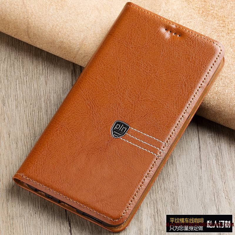 Sony Xperia 10 Plus Luxe Incassable Coque De Téléphone Cuir Véritable Housse Étui Protection